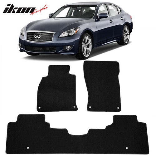 Fits 1113 Infiniti M37 Floor Mats Front & Rear 3PC Black Nylon eBay