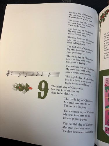 The Twelve Days of Christmas BOOK 1977 Stamps Christmas Island Limited - Picture 18 of 24