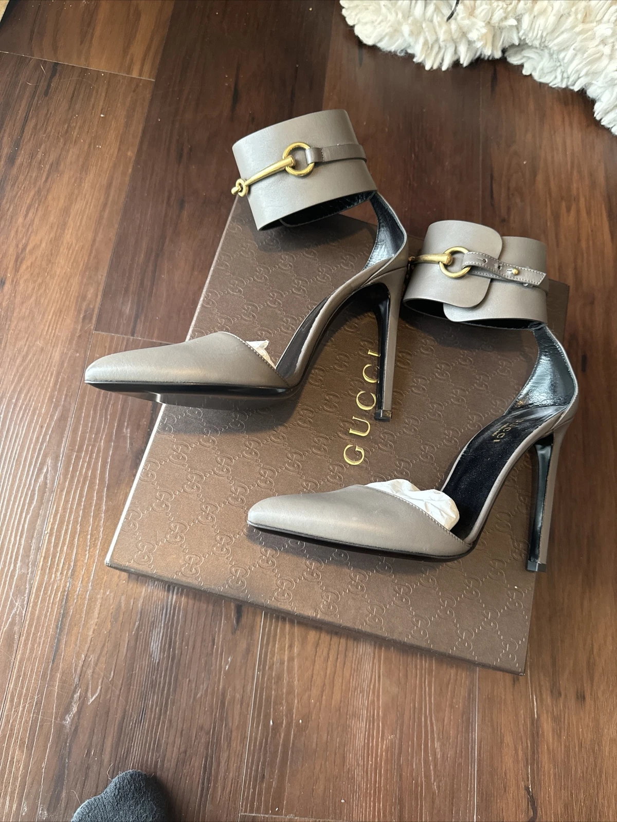 Talon Gucci Horsebit (Liford) taille 37 gris neuf