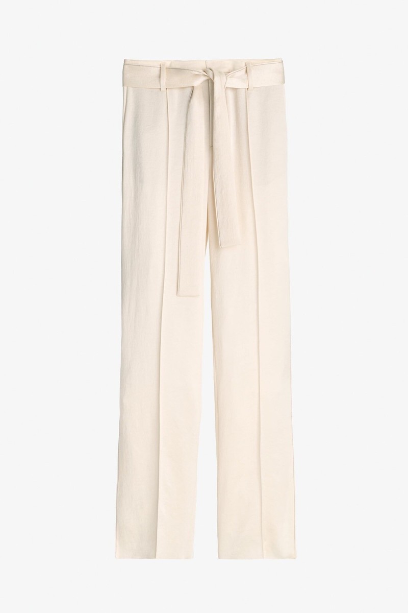 Zara Women Limited Edition Pants With Side Vents Pastel