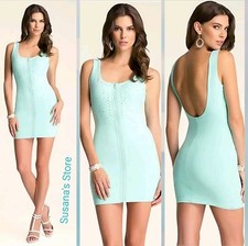 NWT BEBE SIZE L Embellished Zip Dress The perfect party dress MSRP 183