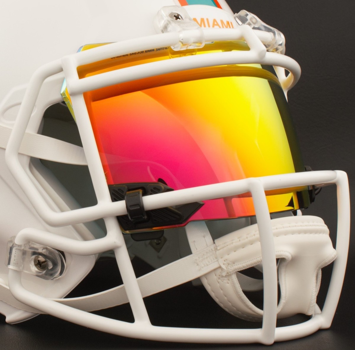 MIAMI DOLPHINS NFL Authentic GAMEDAY Football Helmet w/ SHOC 2.0