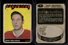 1965-66 Topps #6 Jean Beliveau Montreal Canadiens - See Pictures -