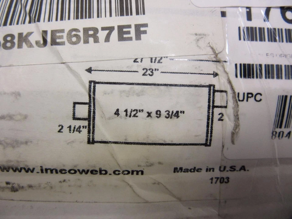 Silenciador Omix-ADA 17609.15 5.2L 93-95 Jeep Grand Cherokee ZJ OR838 23" Foto 4 de 4