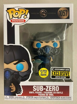 Funko Pop Movies Mortal Kombat Sub-Zero #1057 Entertainment Earth Exclusive GITD