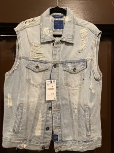zara jeans vest