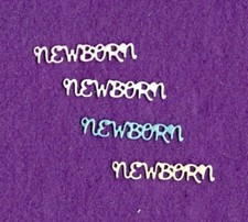 NEWBORN Baby die cuts scrapbook cards