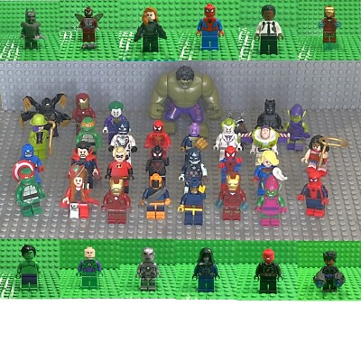 Lego Super Hero Minifigures Marvel / DC : Batman Thor Iron Man : Updated 2026