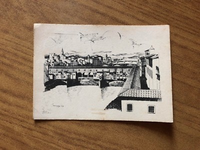 Cartolina Firenze Ponte Vecchio Viaggiata 1950 SubalPINA BB