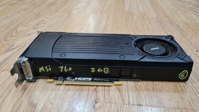 MSi Nvidia GeForce GTX 760 2GB GPU Grafikkarte Video Gaming Card (ref 6) Schneller!