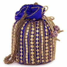 New Traditional Ethnic Women Potli Clutch Bag Handbag