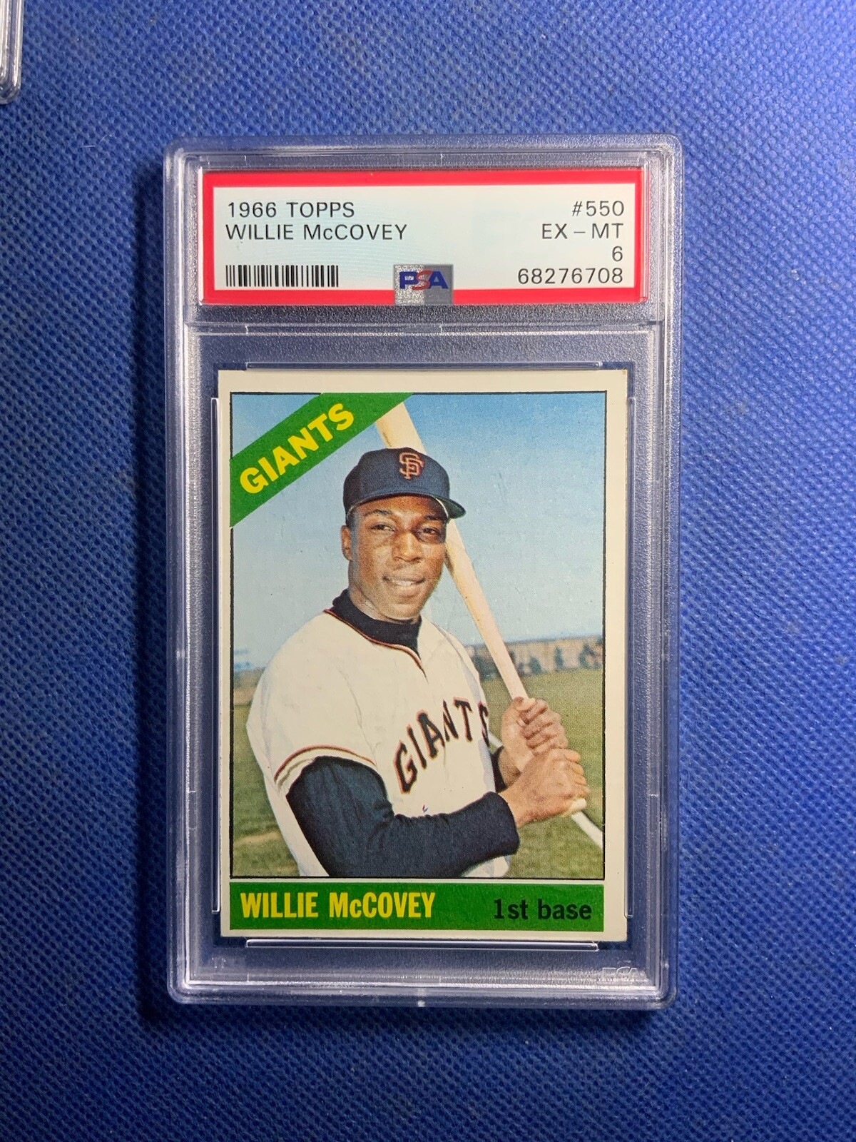 1966 Topps Willie McCovey Card High #550 San Francisco Giants EX-MT PSA 6