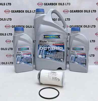 VW 02E DQ250 6 SPEED AUTO-GEARBOX 6L RAVENOL OIL & GENUINE FILTER SERVICE KIT