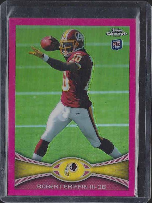 ROBERT GRIFFIN III 2012 TOPPS CHROME PINK ROOKIE REFRACTOR RC #D 316/399