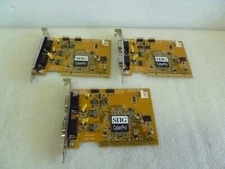 LOT OF 3 SIIG CYBERPRO JJ-P45012 SERIAL I/O CARD 