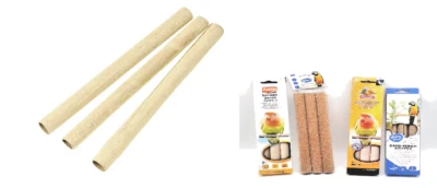 DUVO Sandpapierhüllen Sandstange Sandpapierhülsen Vogelsand Ø 20 oder 22 mm 3 Stück