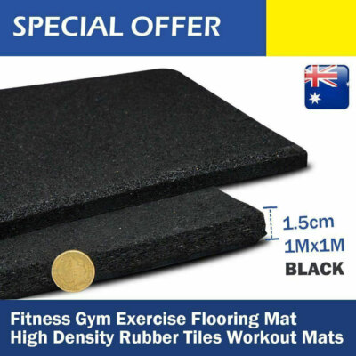 Rubber Gym Tile Flooring Mats High Density Floor Mat 1m*1m*15mm
