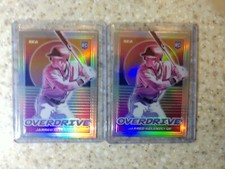 Lot (2) 2021 JARRED KELENIC PANINI CHRONICLES OVERDRIVE RC PRIZM #7 Silver Holo 