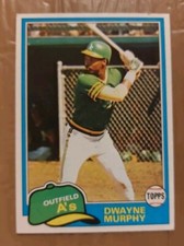 1981 TOPPS DWAYNE MURPHY BASEBALL CARD #341