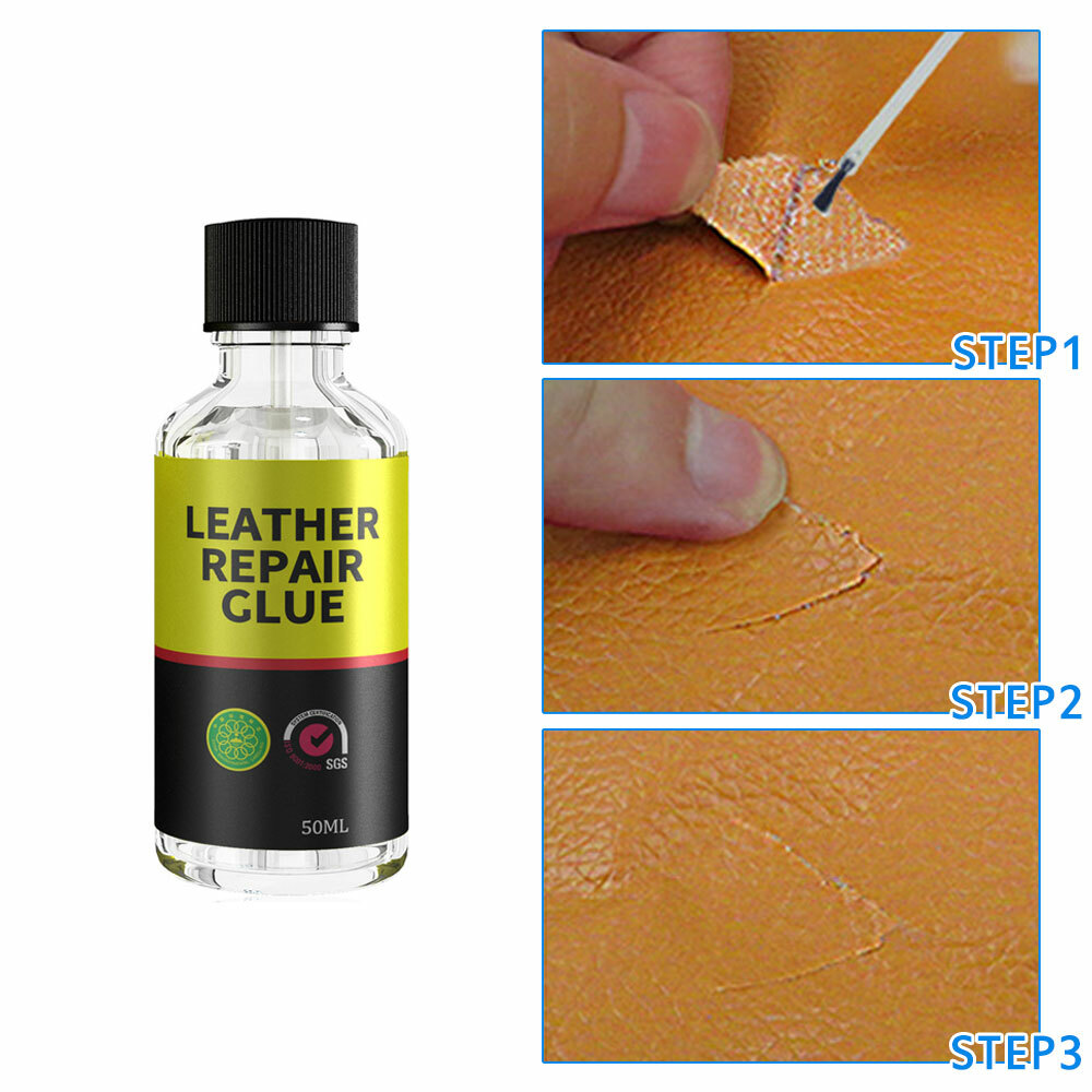 Leather Repair Glue Car Seat Care Liquid Rubber Sofa Adhesive Gel  Accessory-50ml