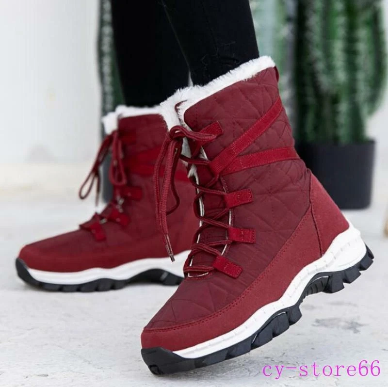 Platform hot sale snow sneakers