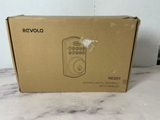 Revolo RE001 Electronic Keypad Deadbolt, Keyless Entry Door Lock, Keyed Entry, A