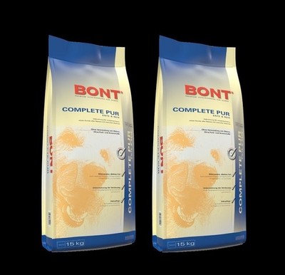 2 x Bont COMPLETE PUR Ente & Reis 15 kg Alleinfutter Hund Trockenfutter
