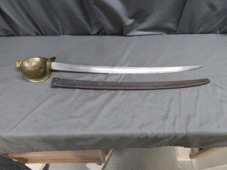 CIVIL WAR US NAVY MODEL 1860 CUTLASS SWORD AMES 1862 UNIT MARKED