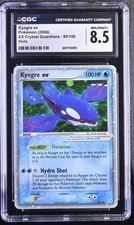 CGC 8.5 Kyogre EX 95/100 EX Crystal Guardians Holo Pokemon Card on eBay