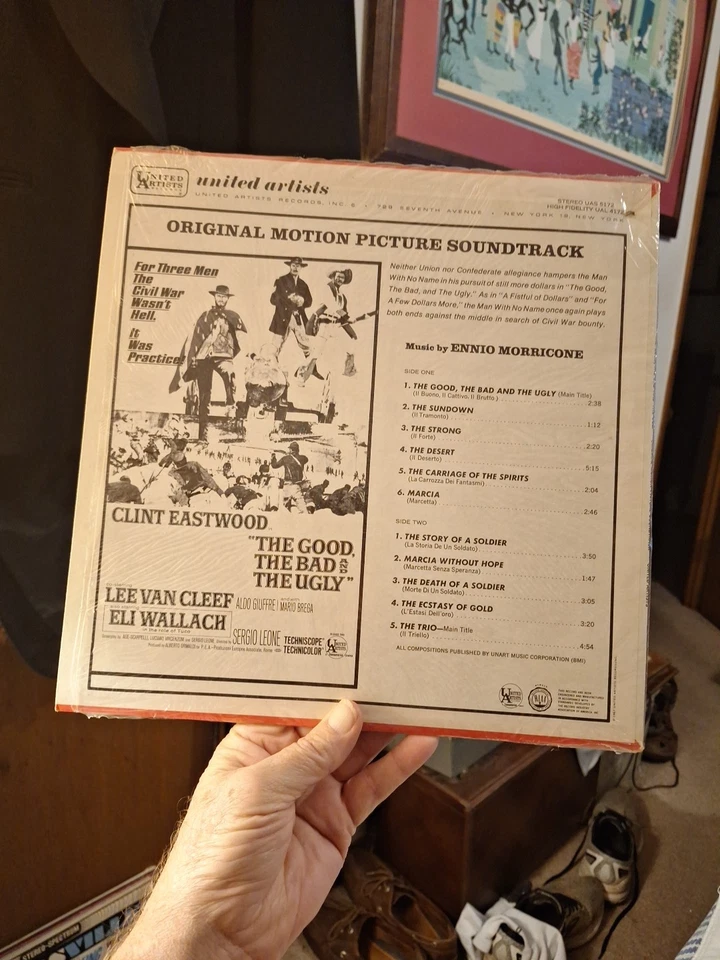 The Good The Bad And The Ugly Ennio Morricone 1968 United Artists UAS 5172 VG SW - Image 4 of 4