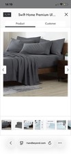 Swift Home Premium Ultra Soft Microfiber 6-Piece Sheet Set NEW IN PACKAGING