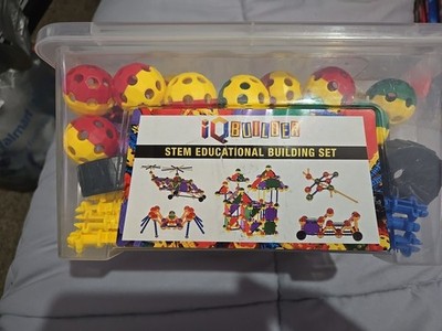 IQ Builder Stem Educ. Building Set 159 Pieces. Pre-owned Set. Missing 5 Pieces