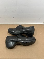 Dansko Stacie Clogs Black Leather Slip On Mules Teacher Nursing Womens Sz 8.5-9