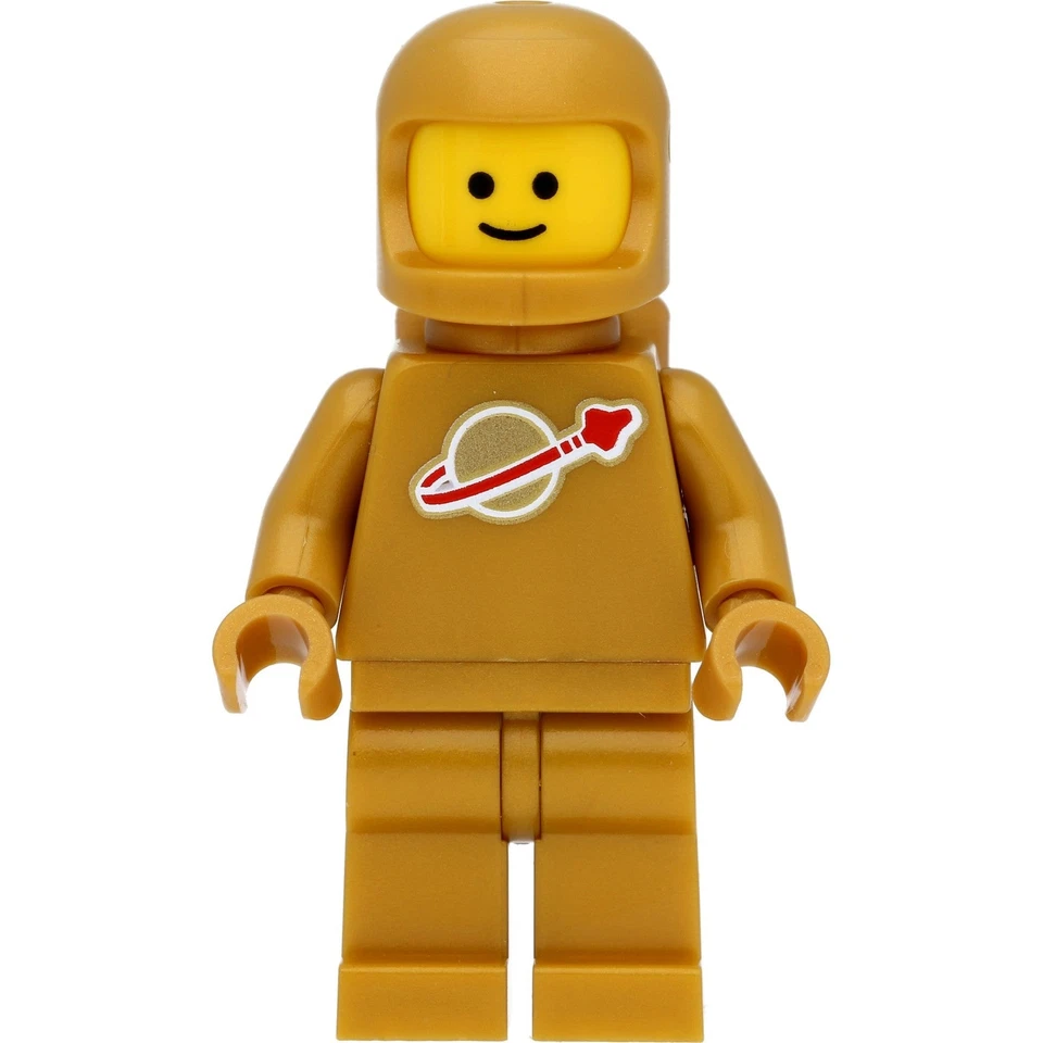 LEGO Spce Minifigur Classic Space Astronaut / Spaceman in Pearlgold #230 - Bild 1 von 4