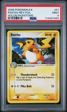 2006 POKEMON EX HOLON PHANTOMS #51 RAICHU-REVERSE FOIL PSA 9 on eBay