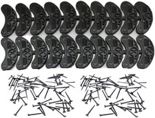 20 Pcs Rubber Shoes Heel Taps Tips Repair Pad Replacement for Boots