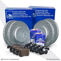 ATE Powerdisc Scheiben + BeläGe Vorne + Hinten FüR BMW 3Er E46