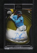 2022 Topps Chrome Black Auto Gold Refractor 1/50 Vidal Brujan #CBA-VB Auto 4f5