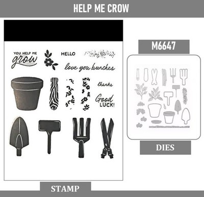 HELP ME CROW Stamps and Cutting Dies Scrapbooking DIY Card Making Craft