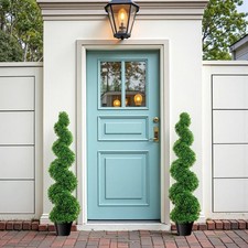2Pack 3 Artificial Topiary Tree Faux Plant w/...