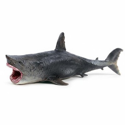 Megalodon Modell grau schwarz Meeresbewohner Dekor stabil