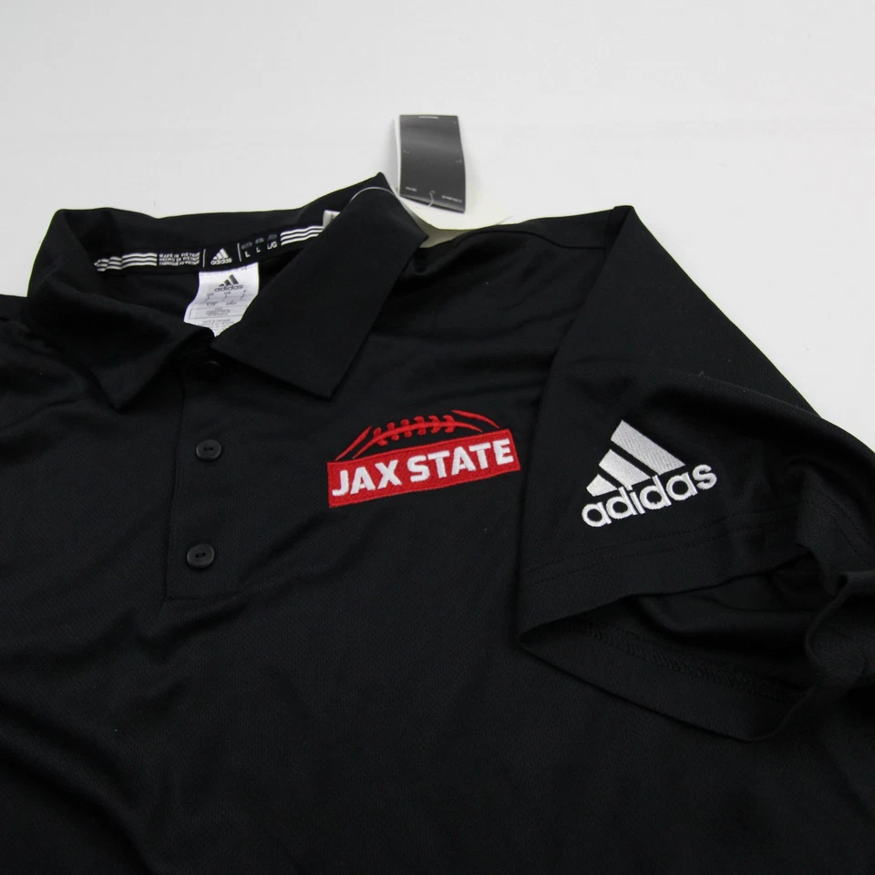 Jacksonville State Gamecocks Adidas Polo Hombre Negro Nuevo Foto 4 de 4