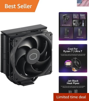 Hyper 212 Black CPU Cooler - 120mm PWM Fan, Low Noise, AMD & Intel Compatible