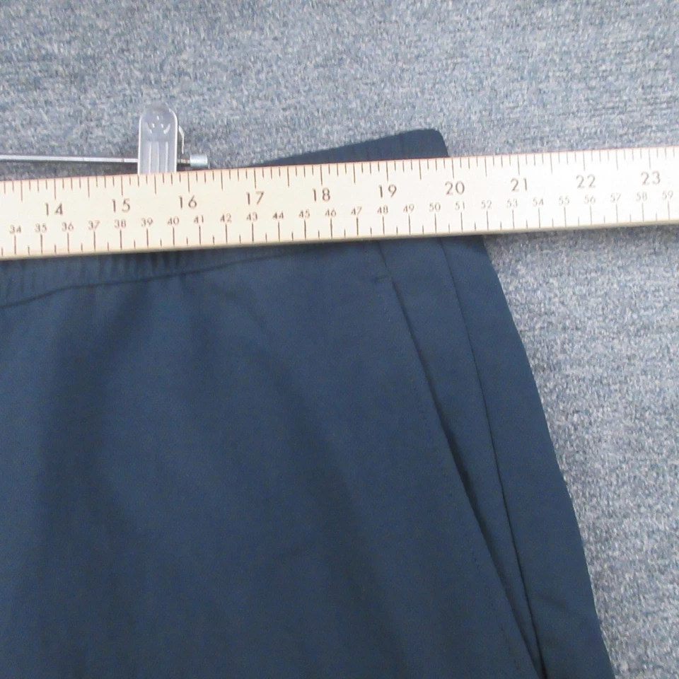 Theory Shorts Mens 40 Casual Chino Style Golf Beach Blue Aero Poly w/ Tags Foto 3 de 4