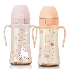 Flip Top Spill Proof Sippy Cup, PPSU, BPA Free, 10 oz, Stage 2 Straw for Todd...