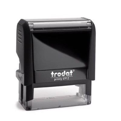 Trodat Printy 4912 Stempel Individuell mit Text Logo 47x18mm Adressstempel Firma