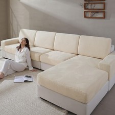 Couch Cushion Covers for Sectional and L Shaped Sofa, Stretch Soft Sofa Cover...