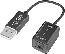 USB a to TOSLINK Optical Audio Adapter, Unidirectional USB Type a to SPDIF Digit