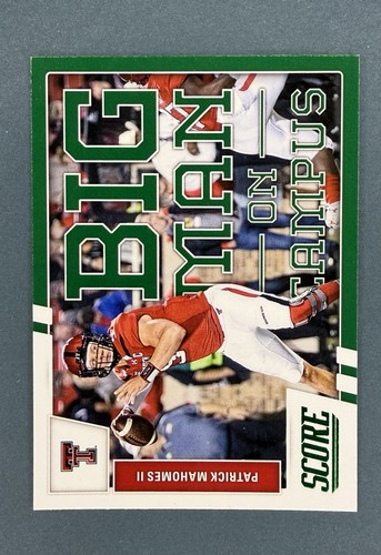 Patrick Mahomes II [Green] #6 2017 Panini Score Big Man on Campus card