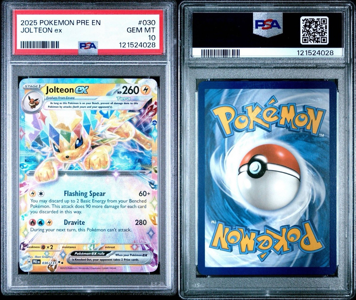 Jolteon ex 2025 Pokemon PRE EN 030/131 Sv: Prismatic Evolutions